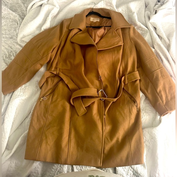 Michael Kors Women Wool Trench Coat 3X - Picture 1 of 3